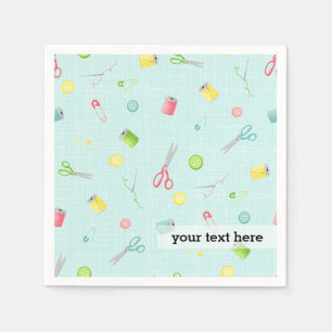 Sewing pattern napkins