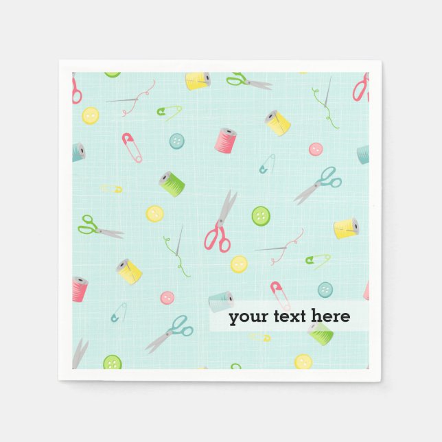 Sewing pattern napkins (Front)