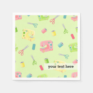 Sewing pattern napkins