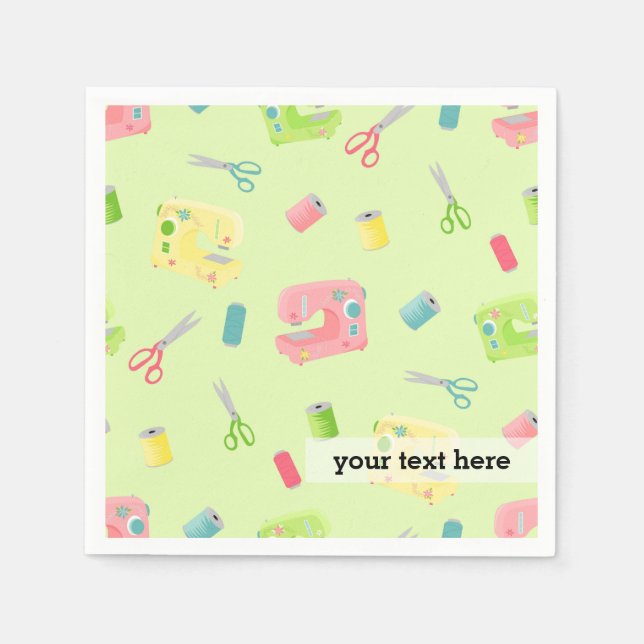 Sewing pattern napkins (Front)