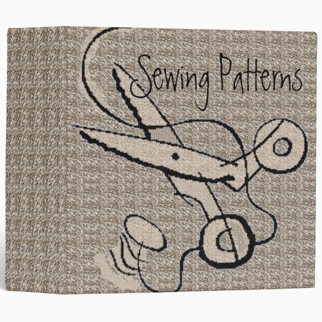 Sewing Patterns Binder (Front/Spine)