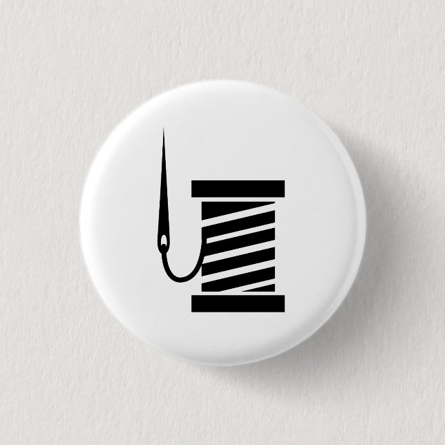 Sewing Pictogram Button (Front)
