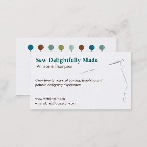 Sewing Professional Business Card