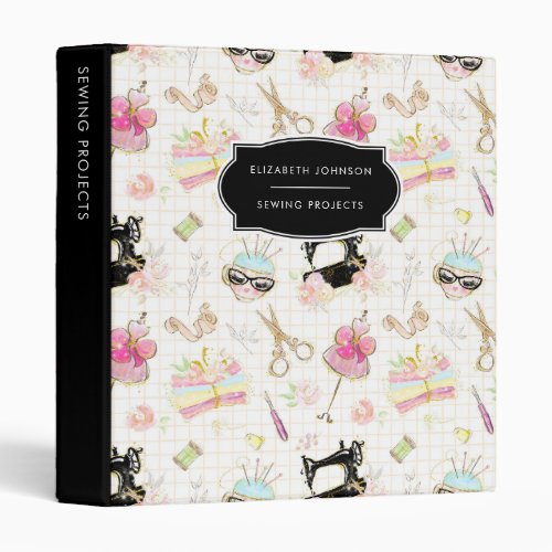 Sewing Projects Patterns Organizer Binder