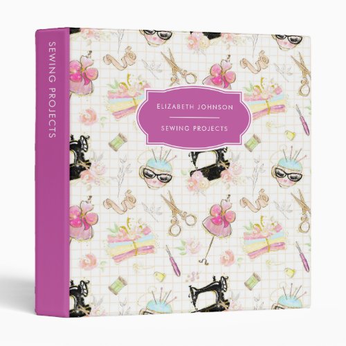 Sewing Projects Patterns Organizer Binder