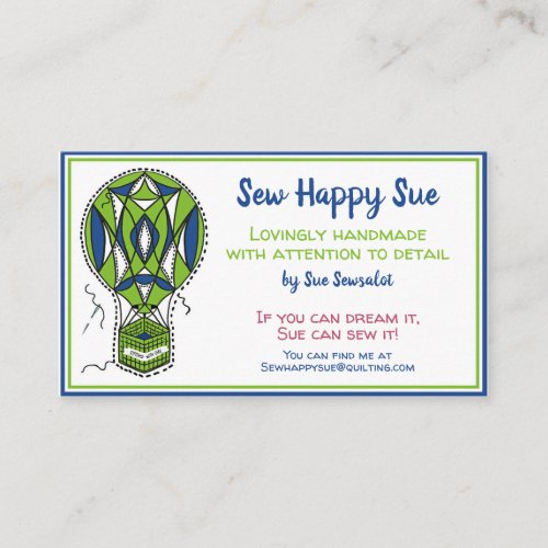 SewingQuilting Business Card