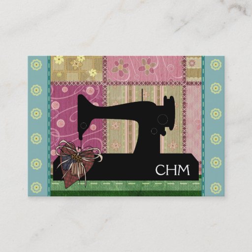 Customizable Sewing / Quilting Card - SRF Business Card Templates