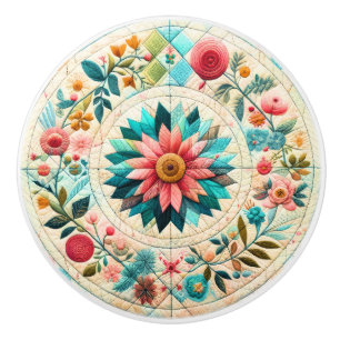 Sewing Quilting Ceramic Knob