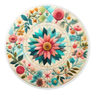 Sewing Quilting Ceramic Knob