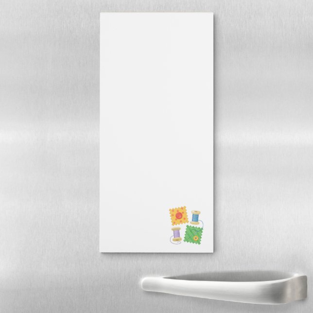 Sewing Quilting Craft Hobby Magnetic Notepad (In Situ)