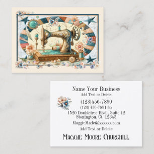 Sewing, Quilting, Crochet Business Card