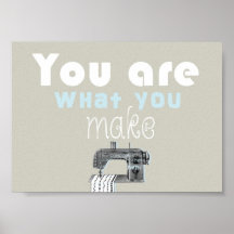 Sewing quote poster