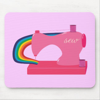 Sewing Rainbows Mouse Pad