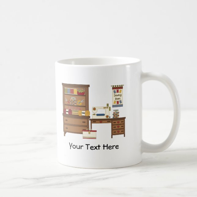 Sewing Room 1 (customizable) Coffee Mug (Right)
