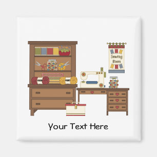 Sewing Room 1 (Personalized) Magnet