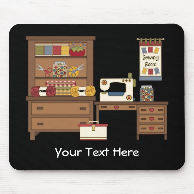 Sewing Room 1 (Personalized) Mouse Pad (Front)