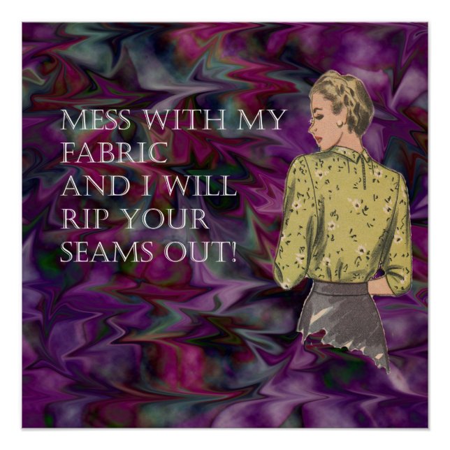 Sewing Room Art Poster (Front)