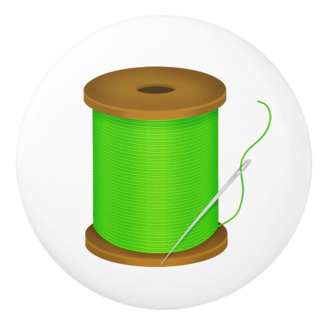 Sewing Room Ceramic Knob - SRF (Front)