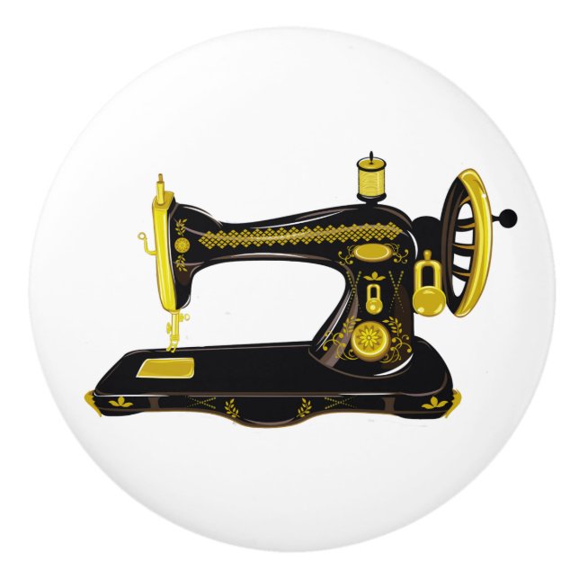 Sewing Room Ceramic Knob - SRF (Front)