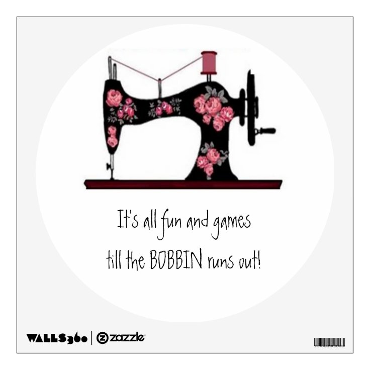 Sewing room wall decal Zazzle