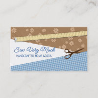 Tailors Seamstress Sewing Measuring Tape Business Card