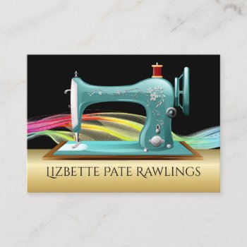 Sewing Seamstress Designer Business Card by sharonrhea at Zazzle