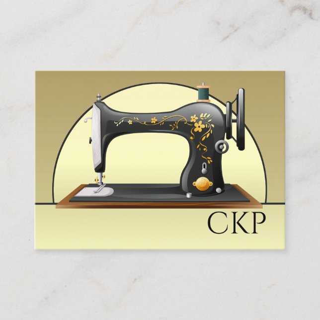 Sewing Seamstress Designer Business Card (Front)