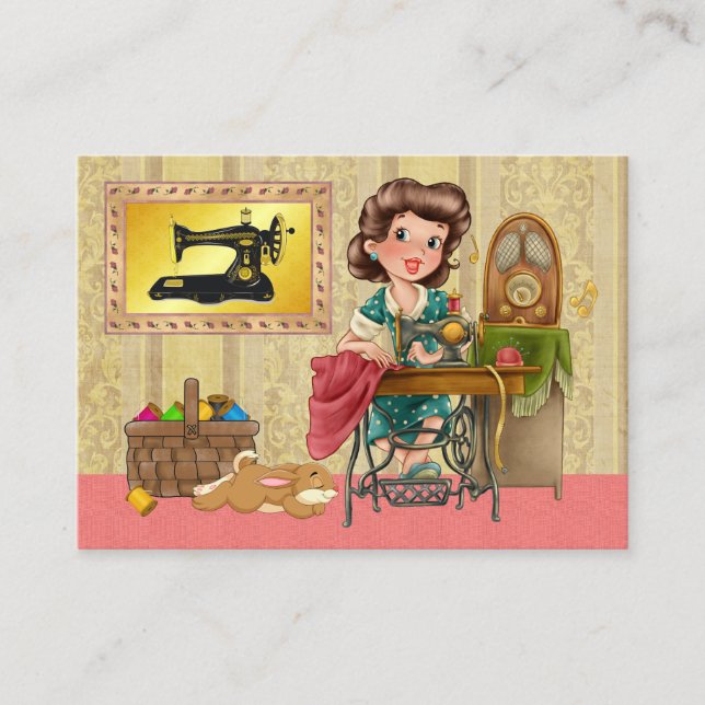Sewing / Seamstress / Fashion Business Card (Front)