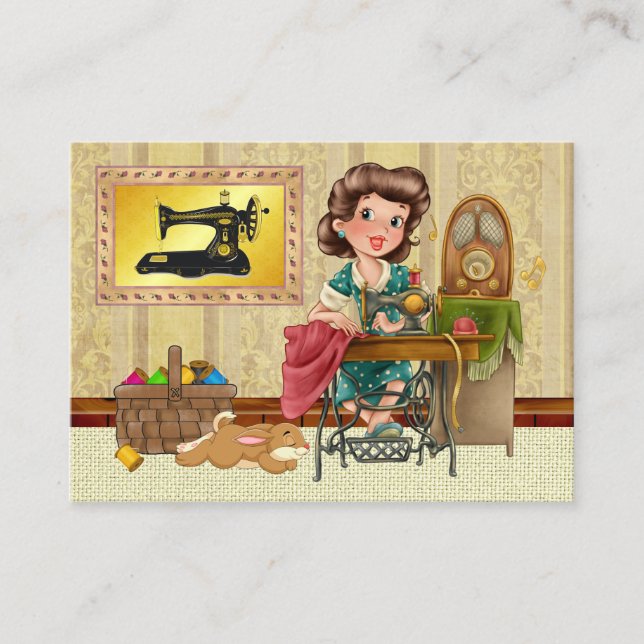 Sewing / Seamstress / Fashion Business Card (Front)