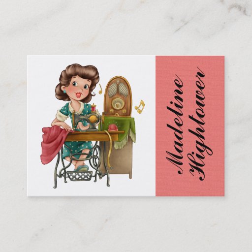 Customizable Sewing / Seamstress / Fashion - SRF Business Card