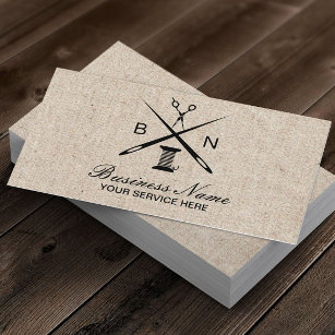 Sewing Business Card Seamstress Business Card (Instant Download) 