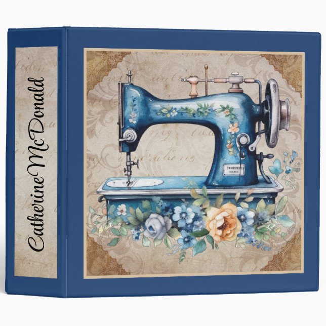 Sewing - Seamstress - See Back -  3 Ring Binder (Front/Spine)