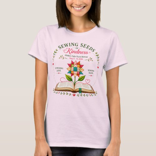 Sewing Seeds of Kindness T-shirt - Bright