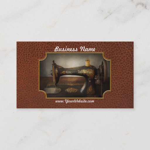 Customizable Sewing - Sing a song Business Card Template