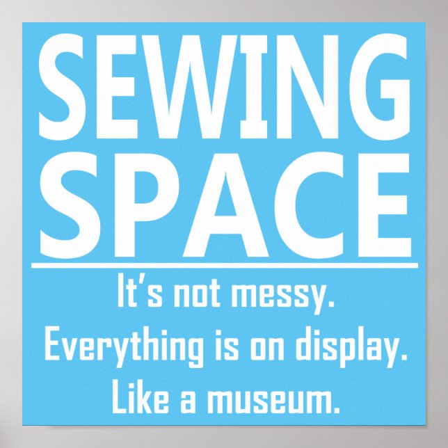 Sewing Space Poster (Front)