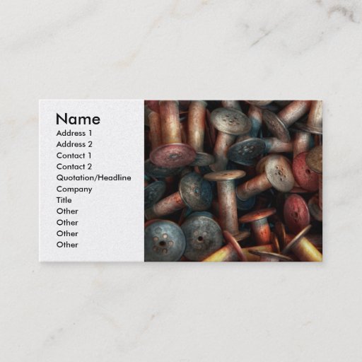 Customizable Sewing - Spools Business Card