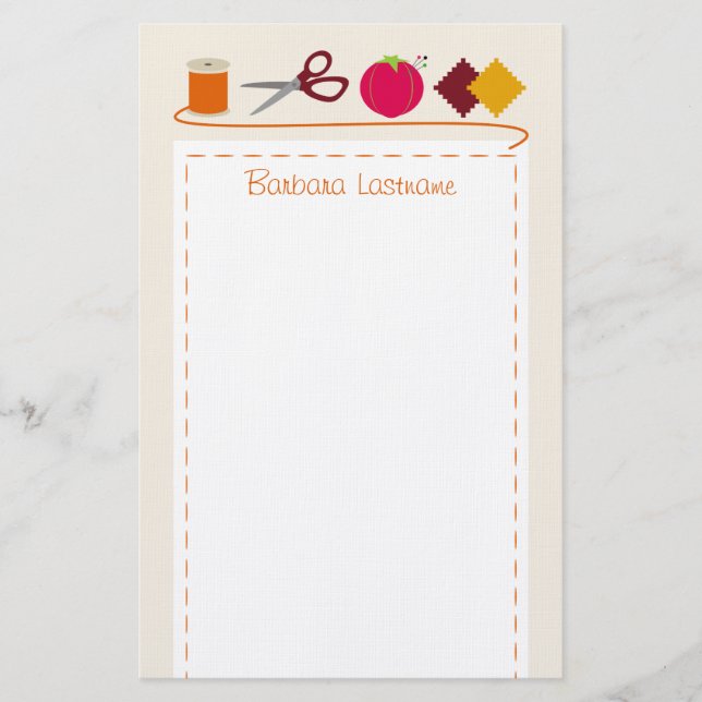 Sewing Stationery (Front)