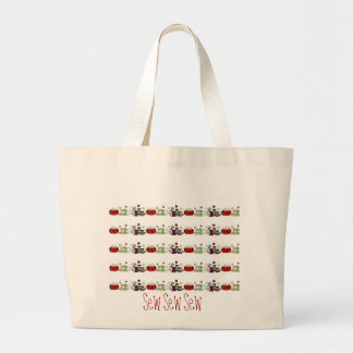 Sewing Supplies All in a Row Large Tote Bag