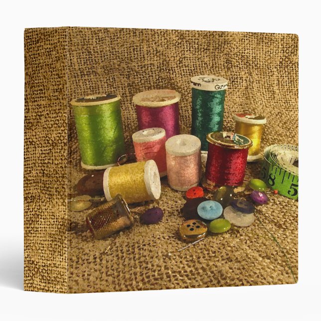 Sewing Supplies Binder (Front/Spine)