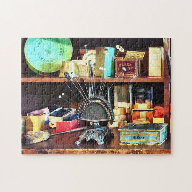Sewing Supplies in General Store Jigsaw Puzzle (Horizontal)