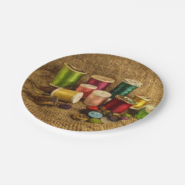 Sewing Supplies Paper Plates