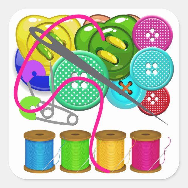 Sewing Supplies STICKER (Front)