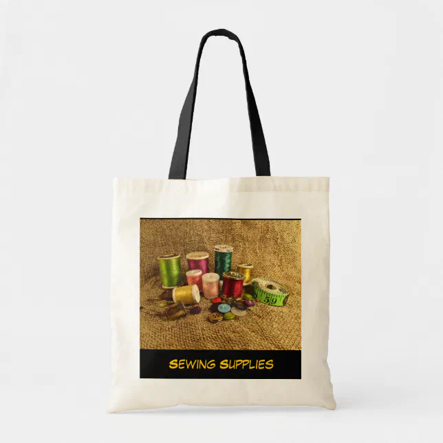 Sewing Supplies Tote Bag Zazzle