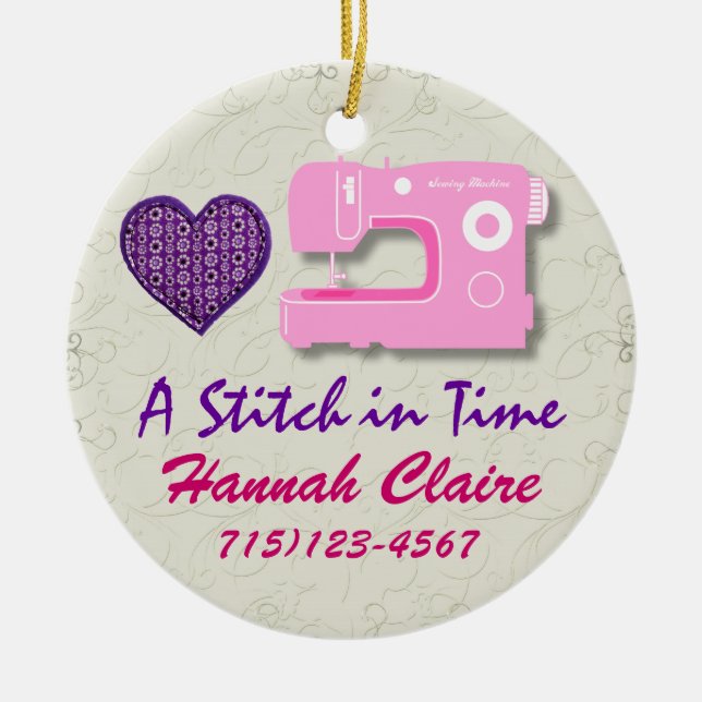 Sewing Tag / Ornament - SRF (Front)
