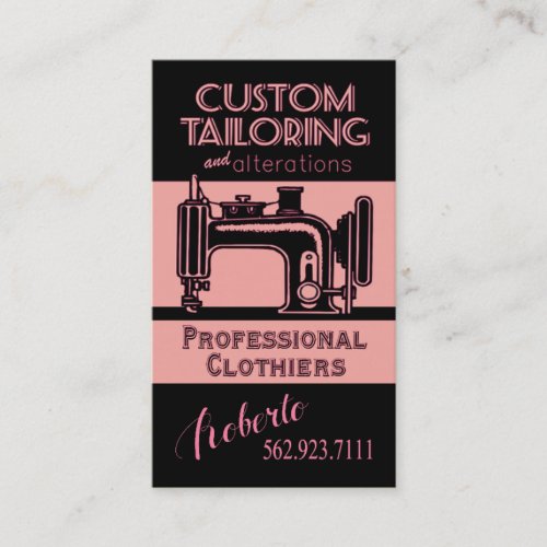 Sewing: Tailor, Dressmaker, Designer, Seamstress Business Card Templates