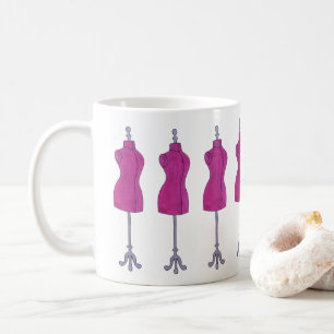 Sewing Tailor Fashion Costume Designer Mannequin Coffee Mug