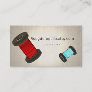 Sewing Tailor tailoring spool Business Card