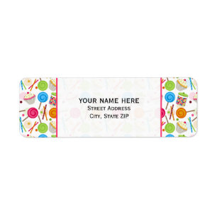 Sewing Themed Address Label