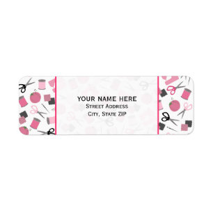 Sewing Themed Address Label