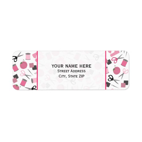 Sewing Themed Address Label